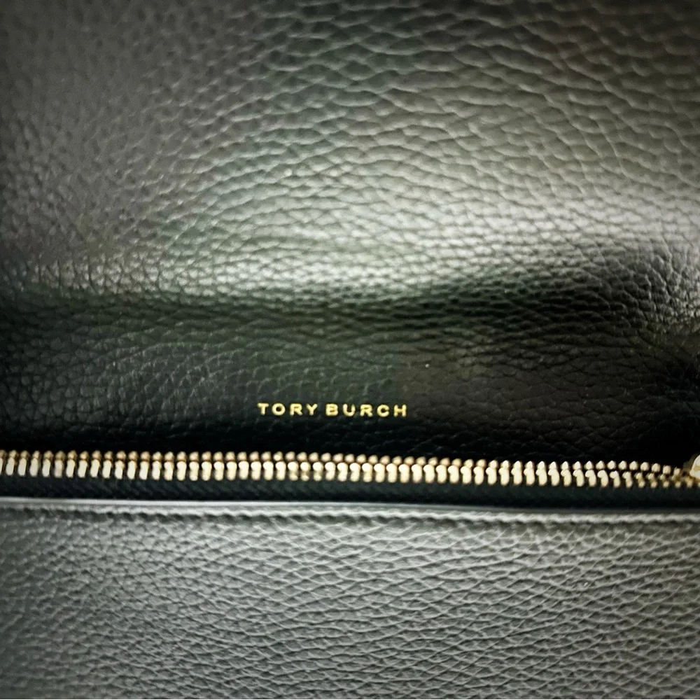 Vintage style Tory Burch small crossbody Bag Black Leather - Picture 9 of 17